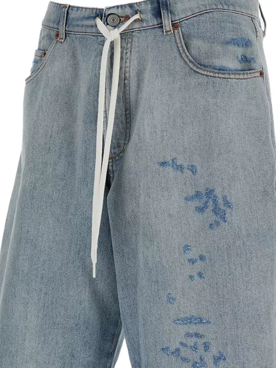 Mm6 Maison Margiela Bermuda Shorts Distressed Detailing Five Pockets