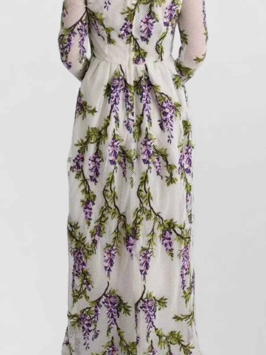 Dolce&Gabbana Floral-Embroidered Maxi Dress