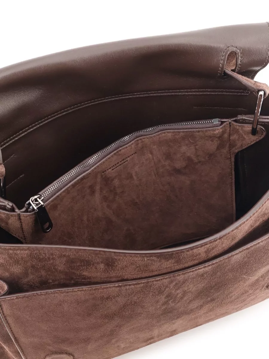 Brunello Cucinelli Monili Suede Clutch Bag