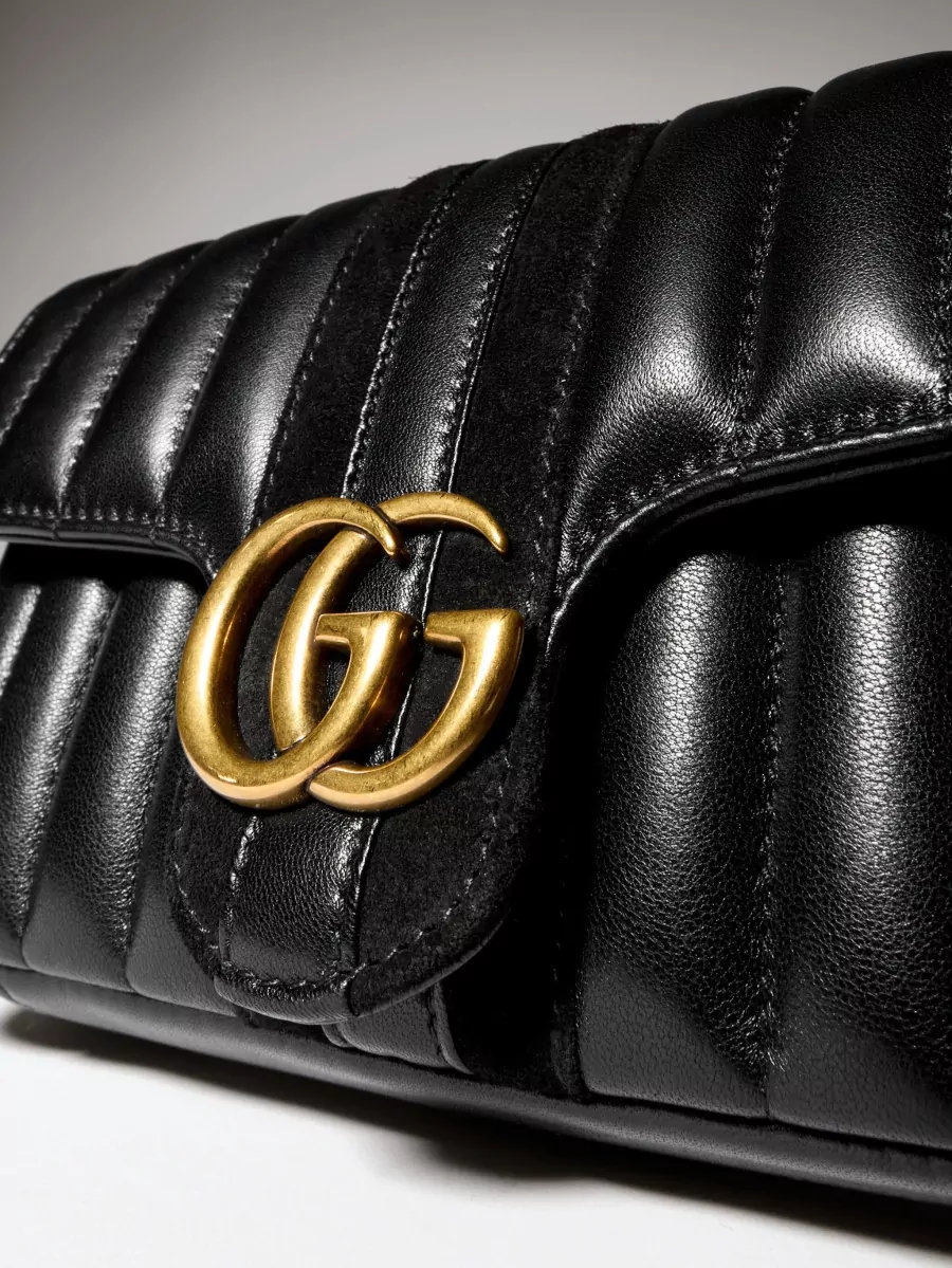 Gucci Gg Marmont Small Leather Clutch Bag