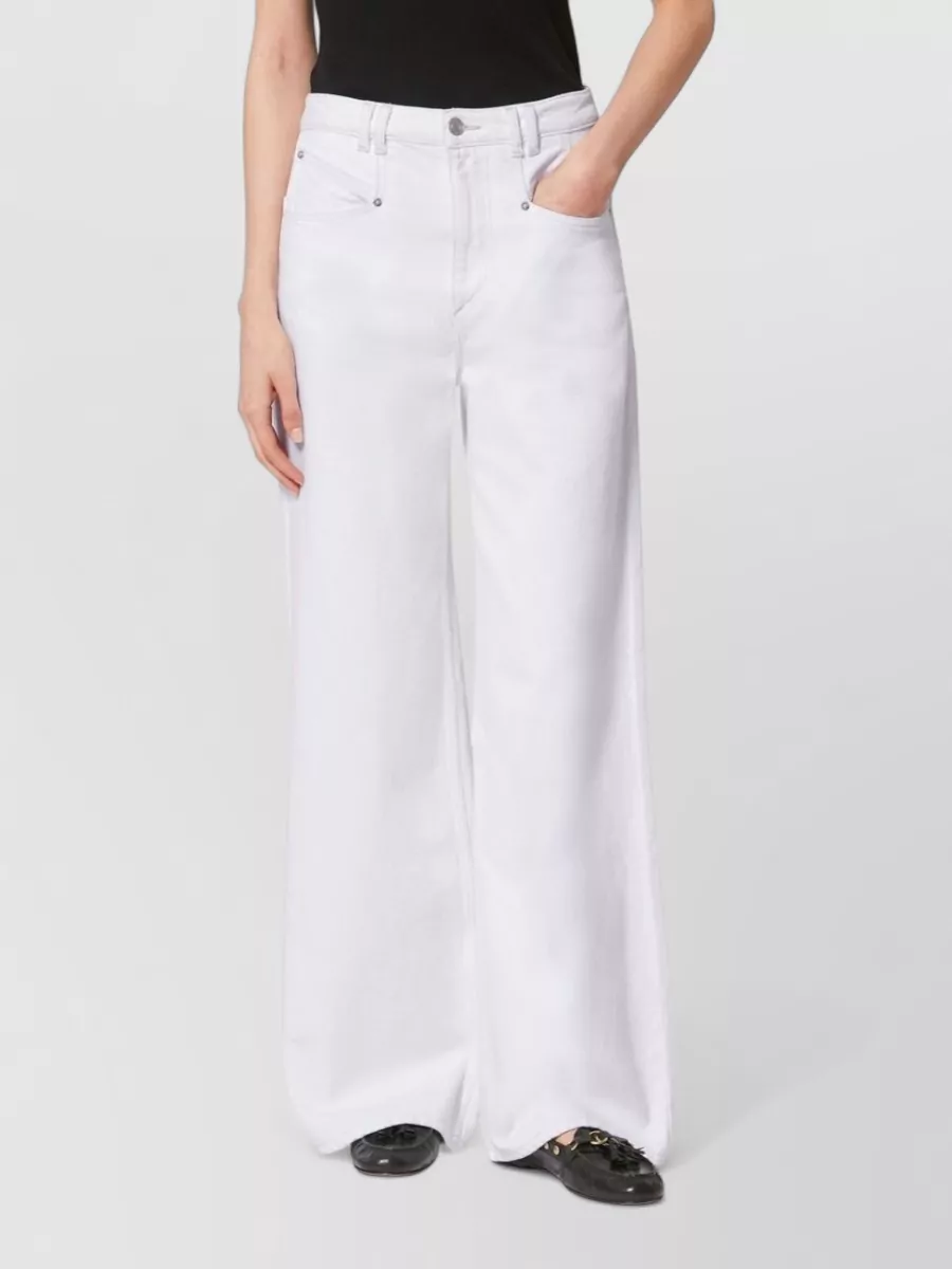 Isabel Marant High Rise Wide Leg Denim Trousers