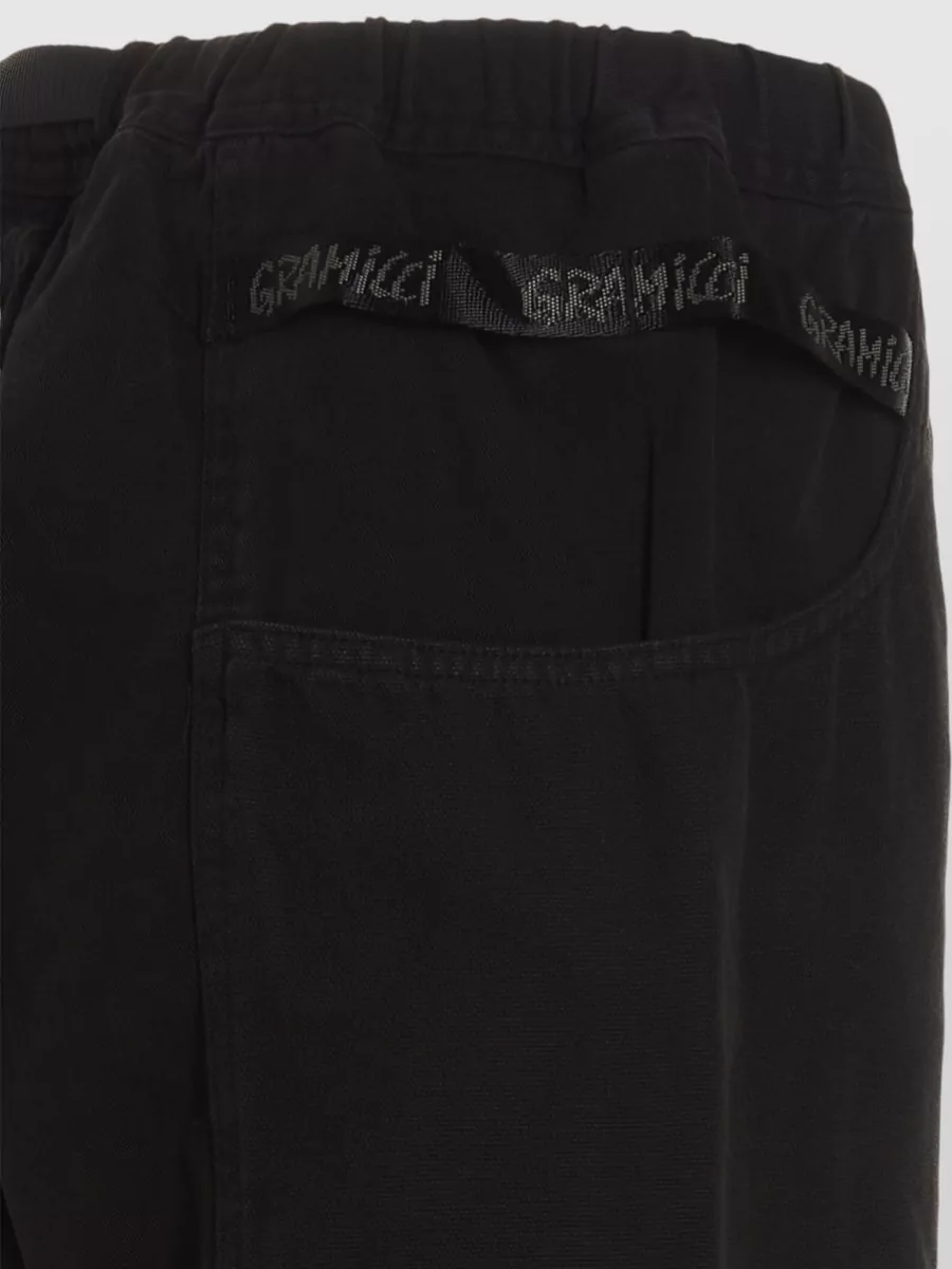 Gramicci Organic Cotton Straight-Leg Belted Trousers
