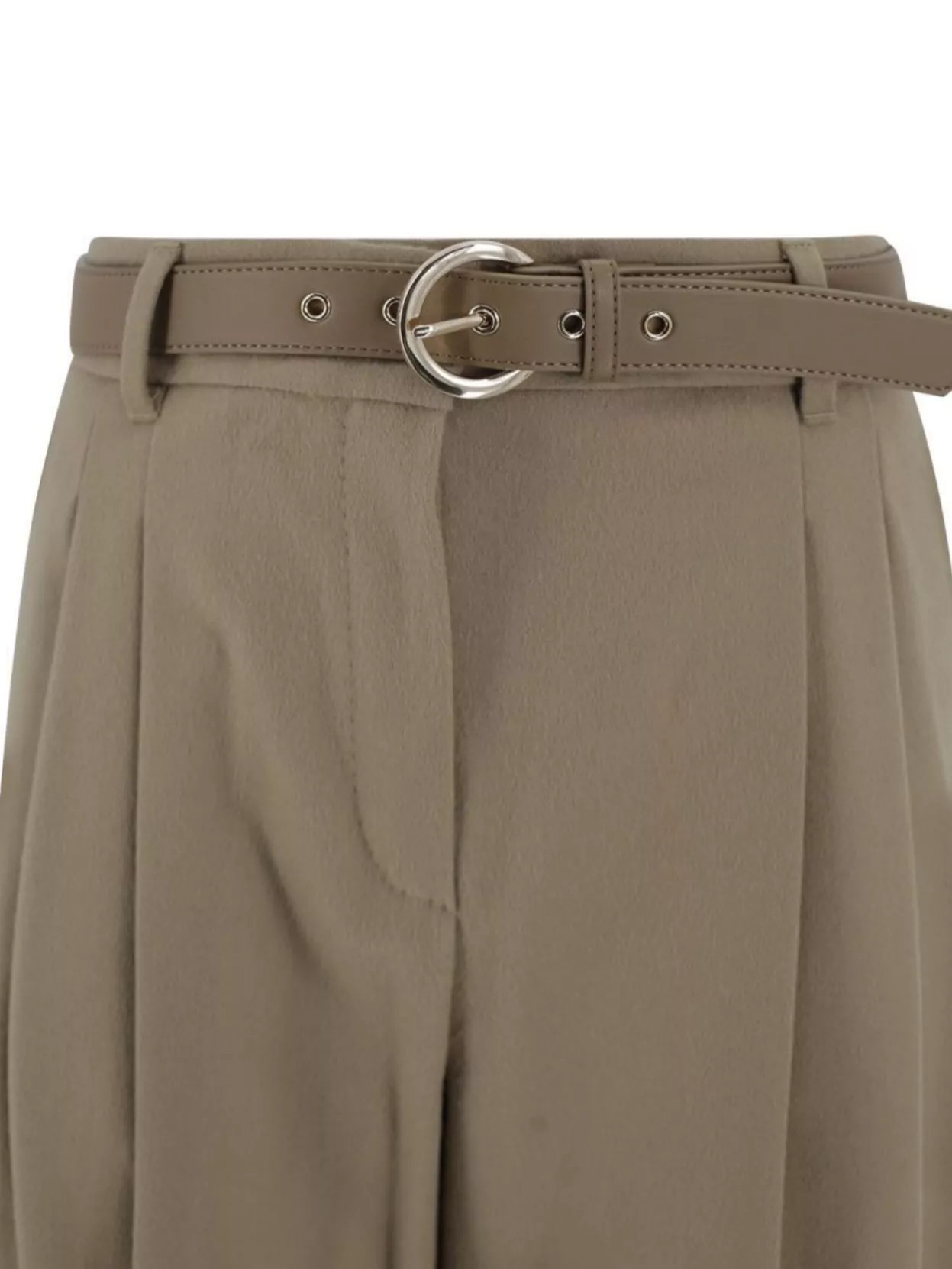 S Max Mara Wool Trousers With Wide Leg And Pleats