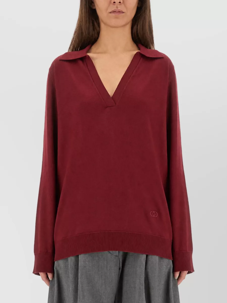 Gucci Fine-Knit Wool Polo Jumper