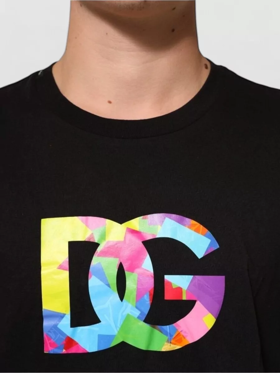 Dolce&Gabbana Cotton Logo Print Crew Neck T-Shirt