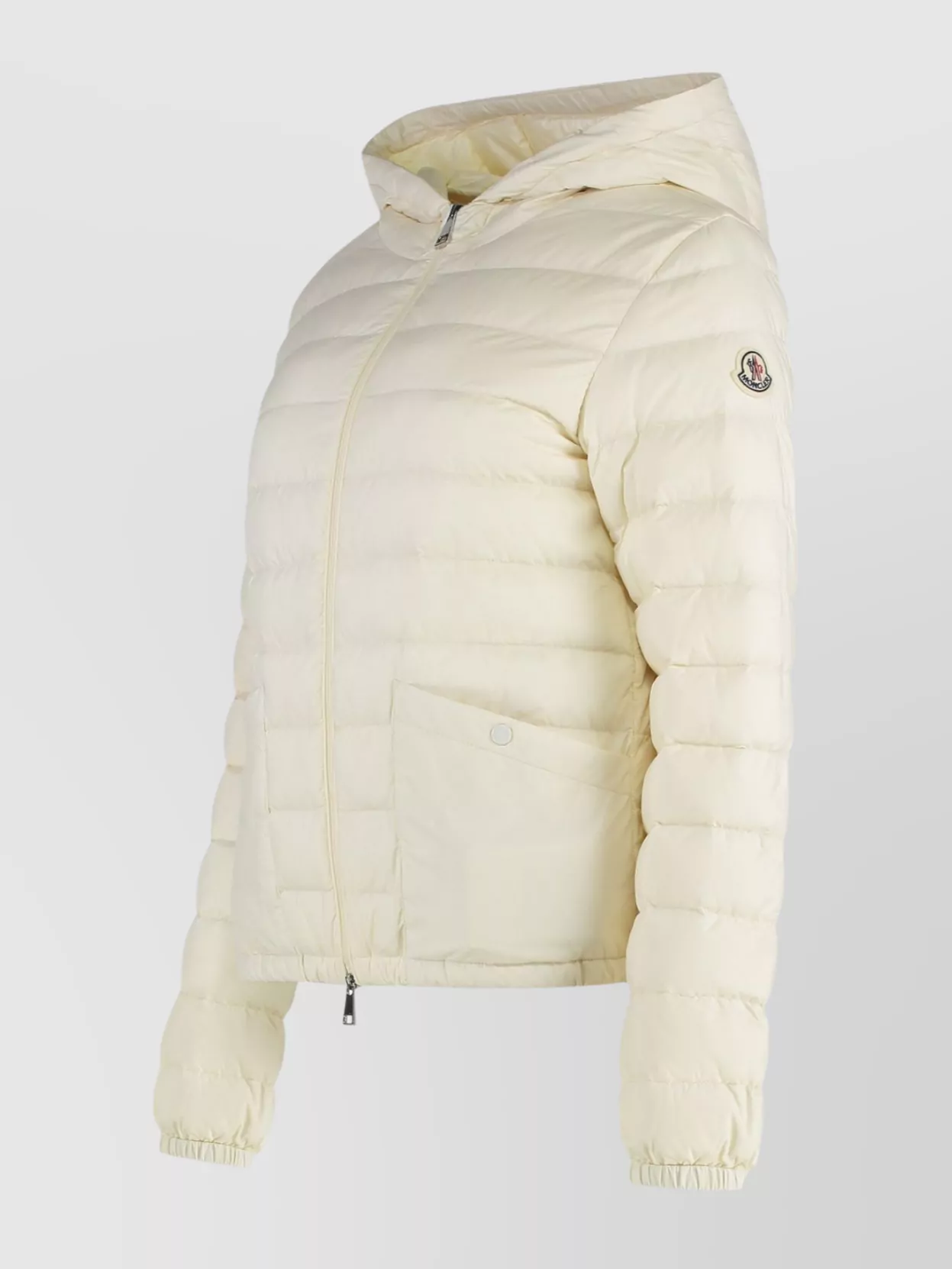 Moncler Short Down Jacket With Hood And Pockets