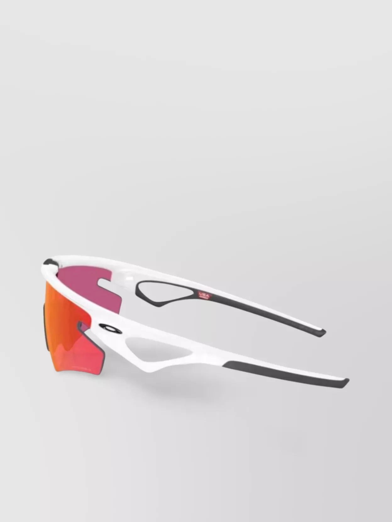 Oakley Wraparound Sunglasses With Curved Temples And Nose Pads