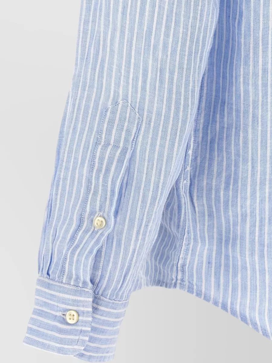 Polo Ralph Lauren Striped Linen Long-Sleeve Shirt