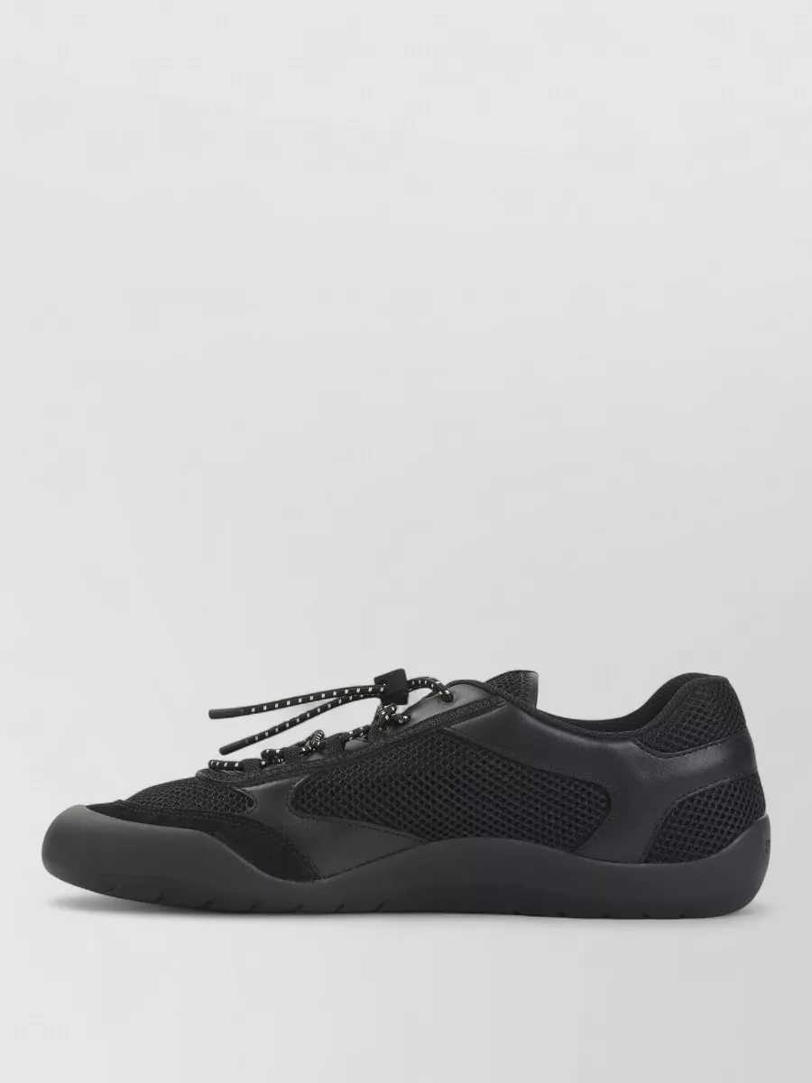 Prada Leather And Mesh Sneakers