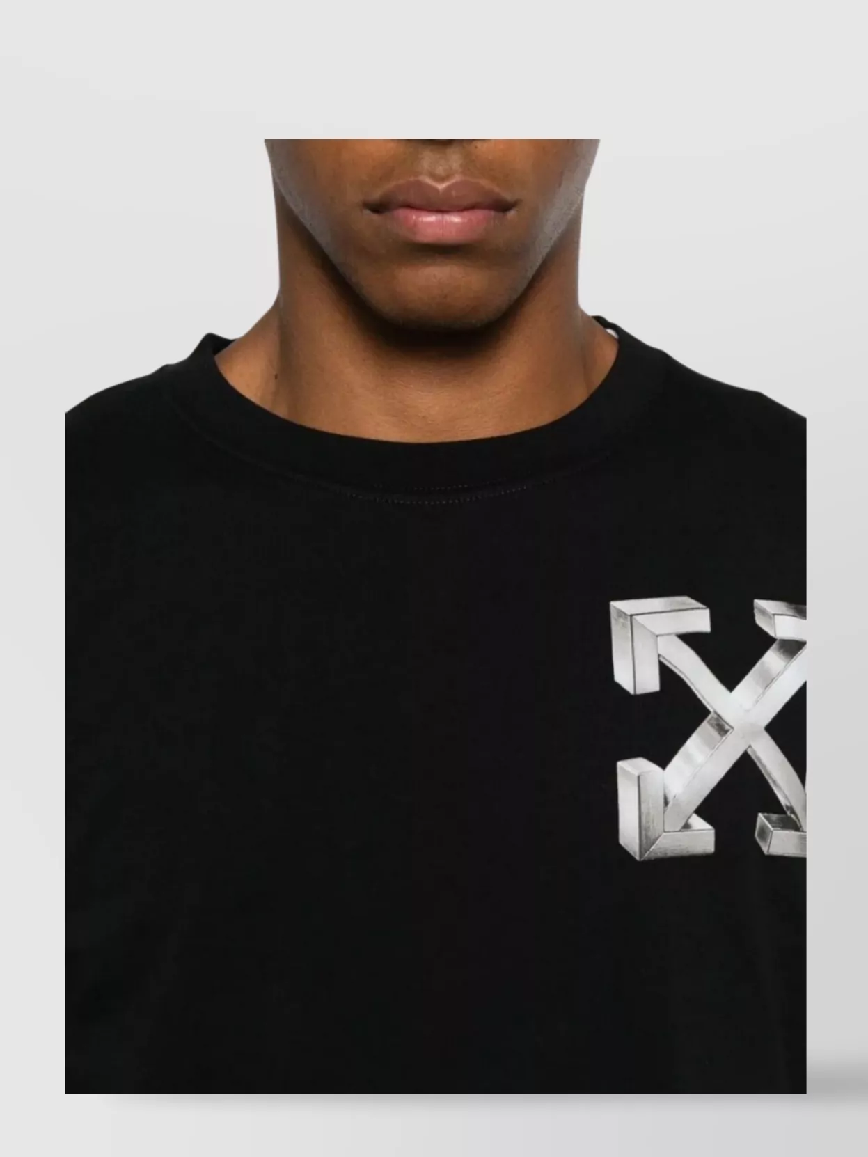 Off-White Slim Fit Graphic Short Sleeve T-Shirt