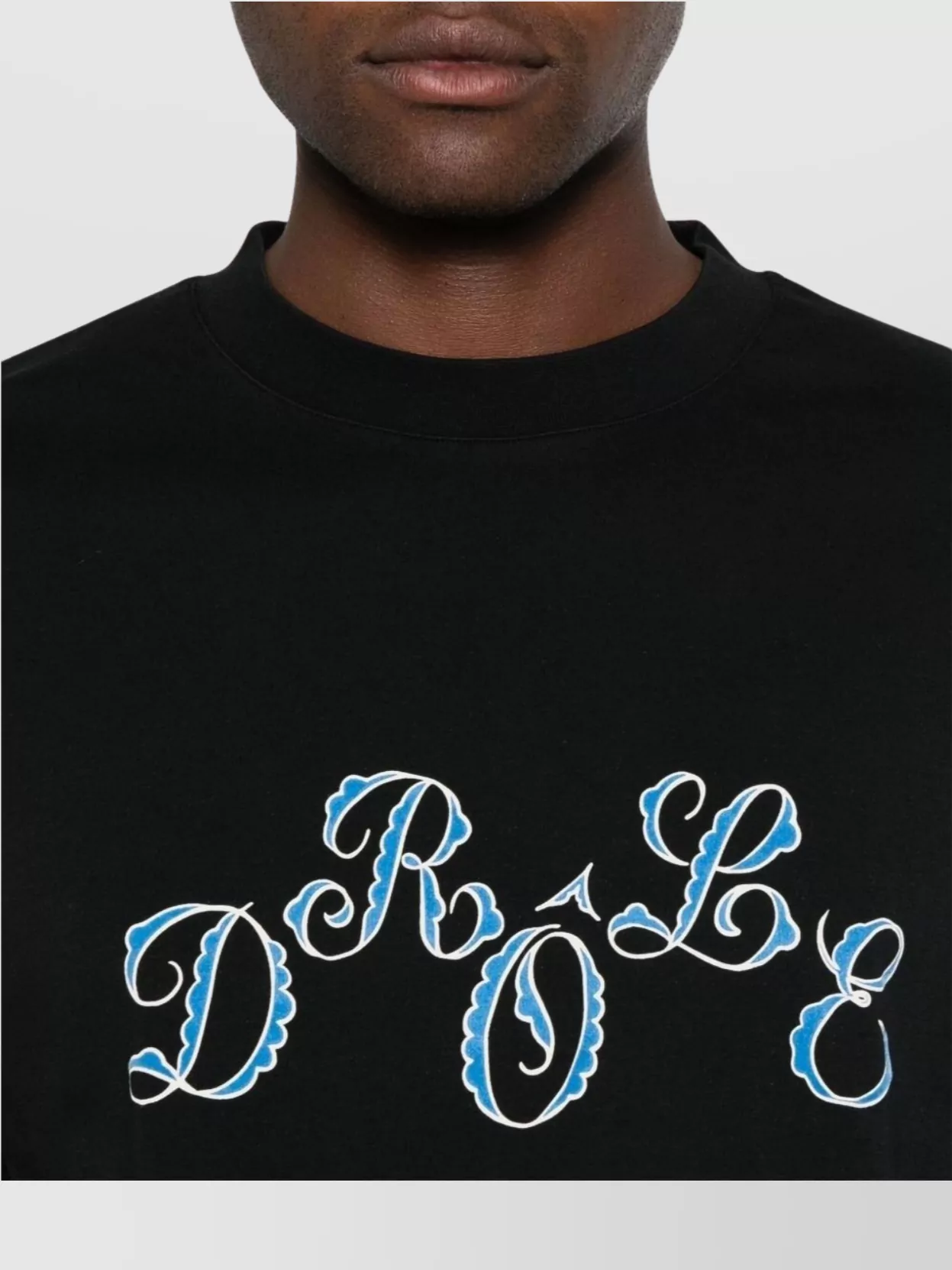 Drôle De Monsieur Graphic Print Crew Neck Short Sleeve T-Shirt