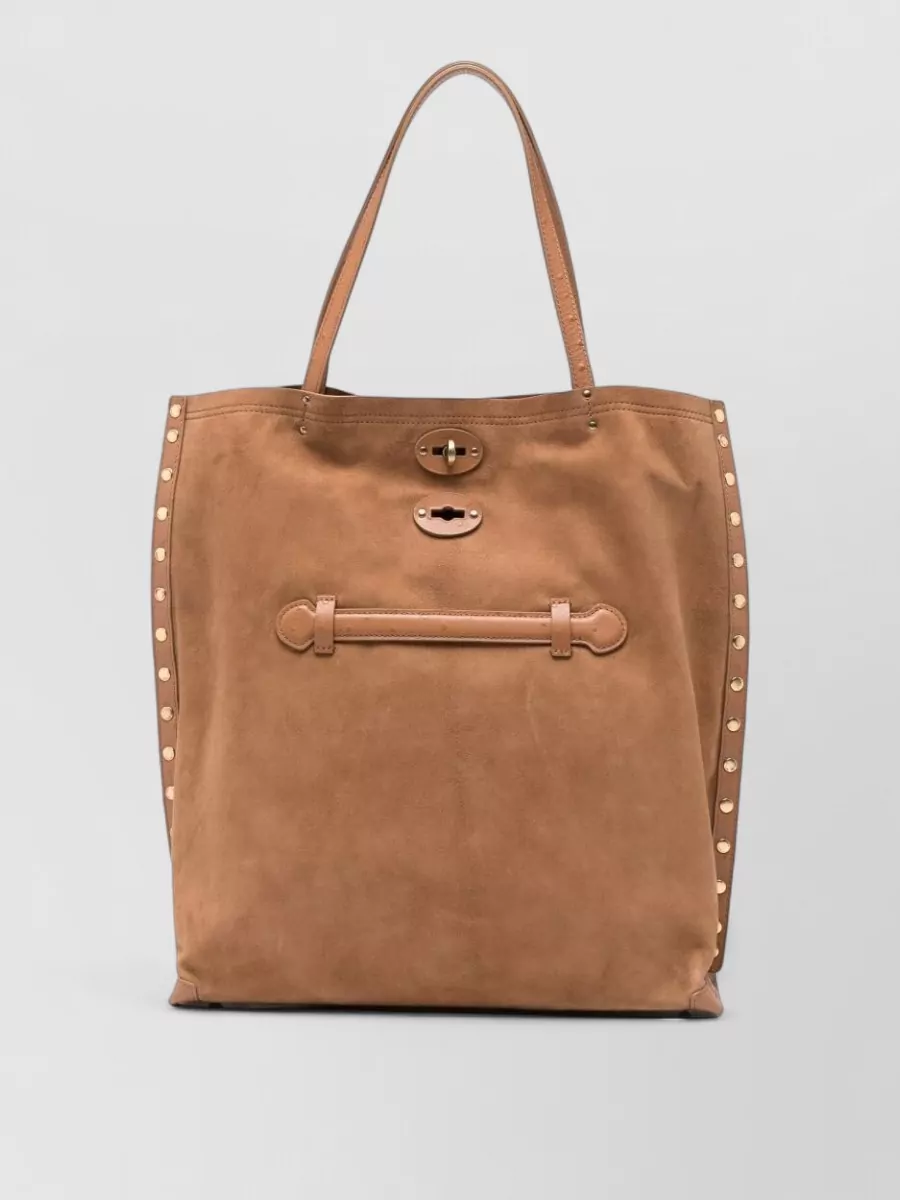 Zanellato leather studded tote bag