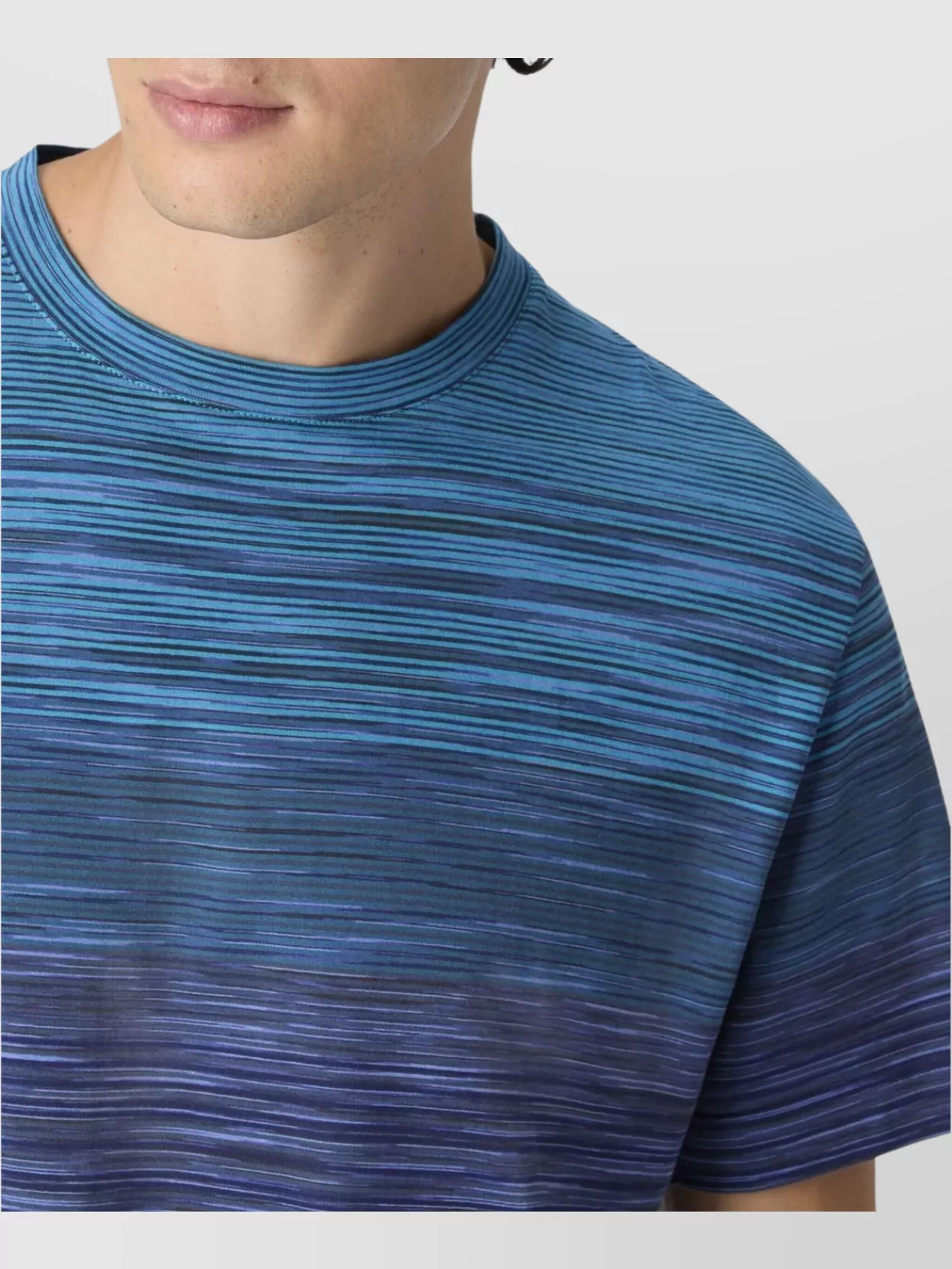 Missoni Short Sleeve Striped Gradient T-Shirt