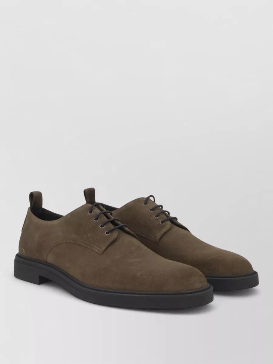Boss leather derby shoes