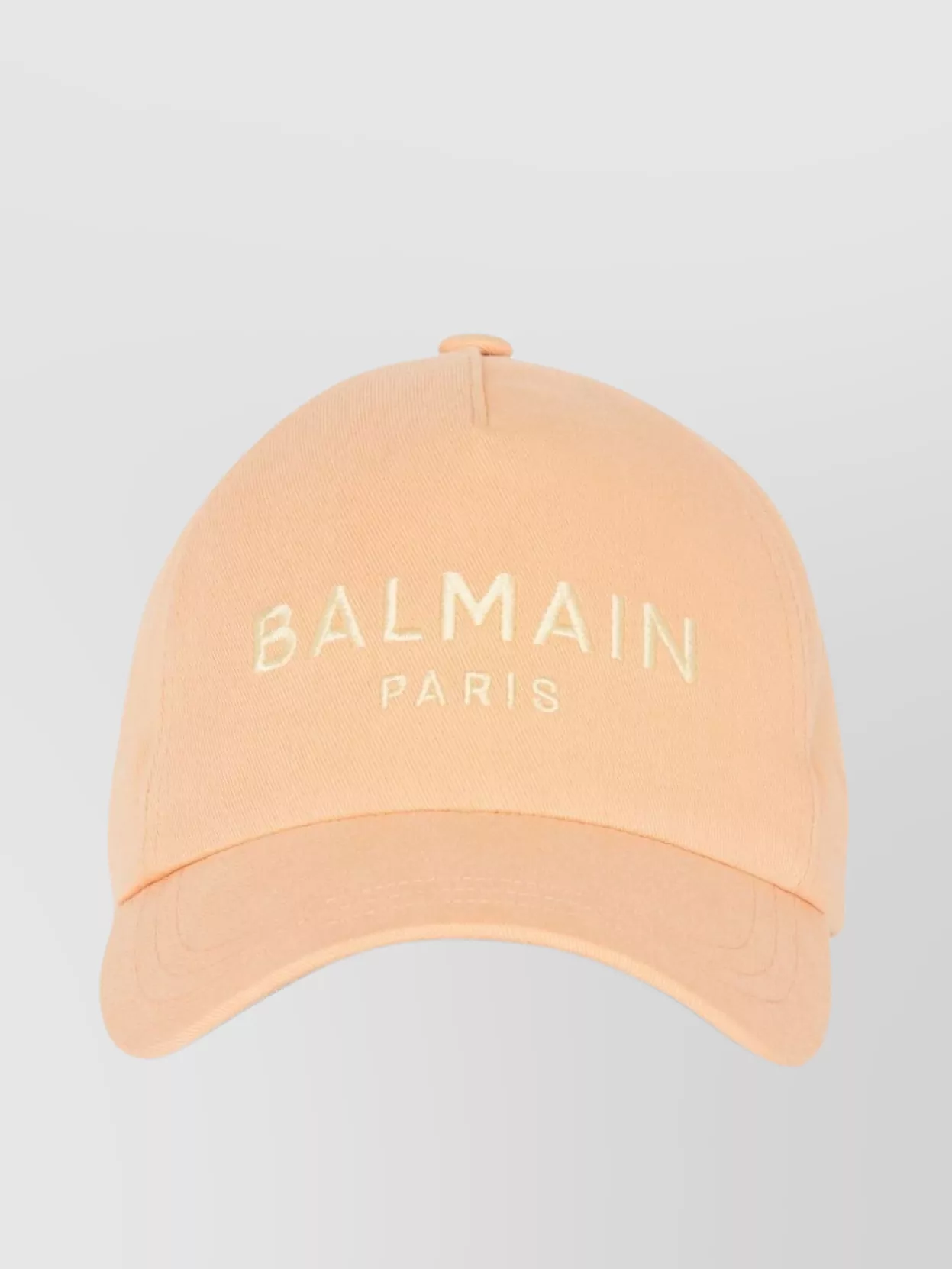 Shop Balmain Adjustable Strap Curved Peak Hat