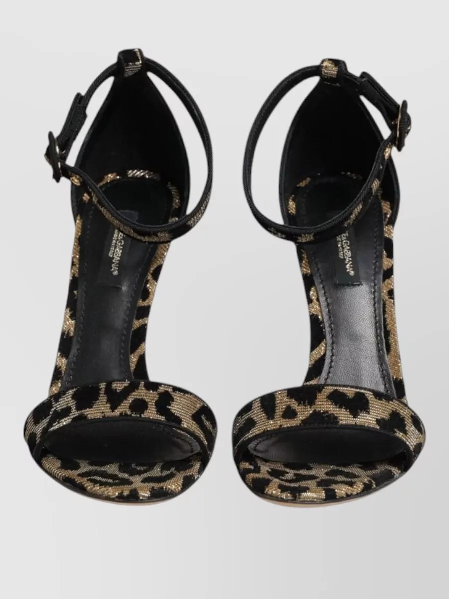 Dolce&Gabbana Leopard Ankle Strap Pumps