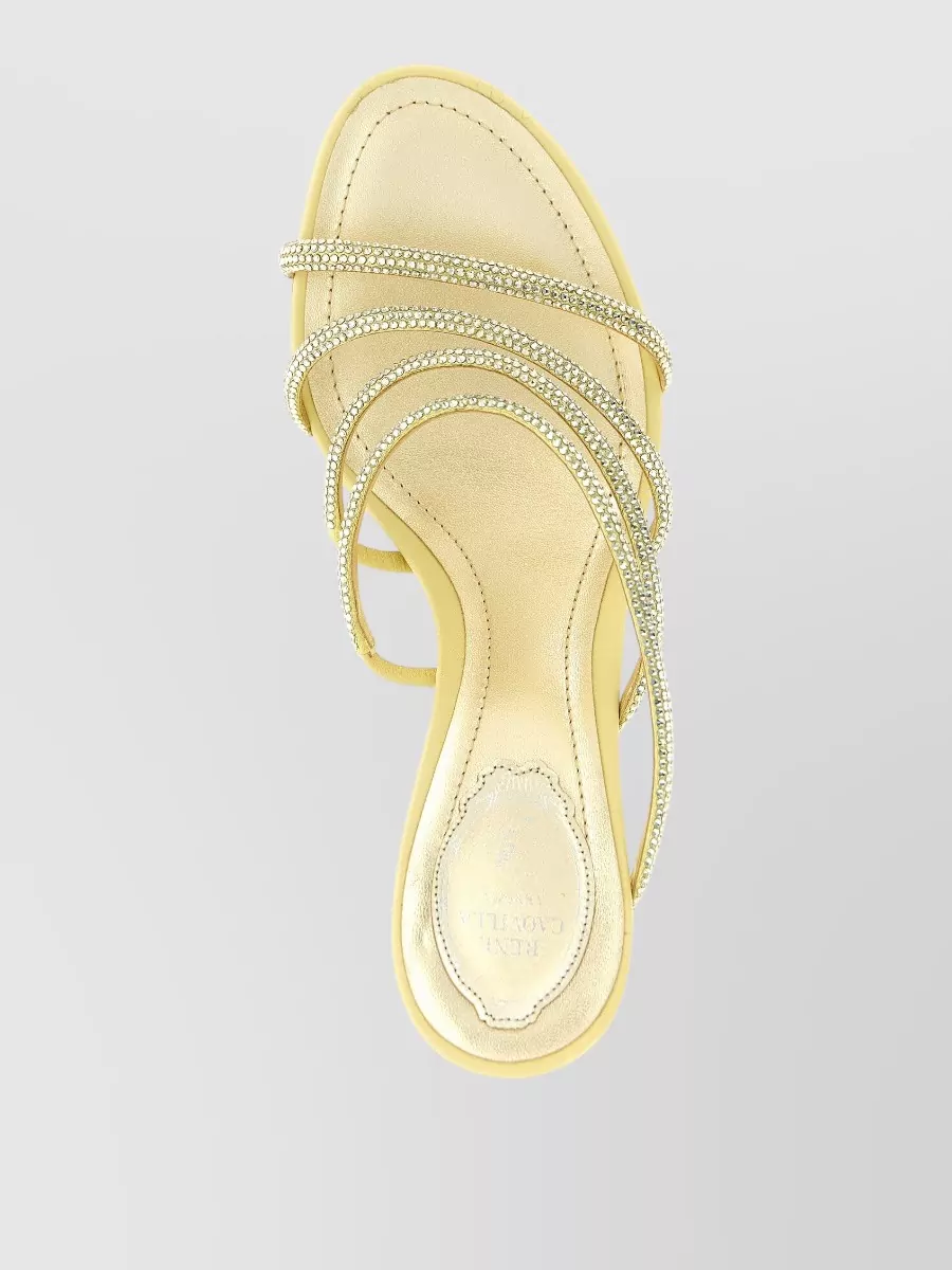 Rene Caovilla Erin Sandals Open Toe Strappy Embellished