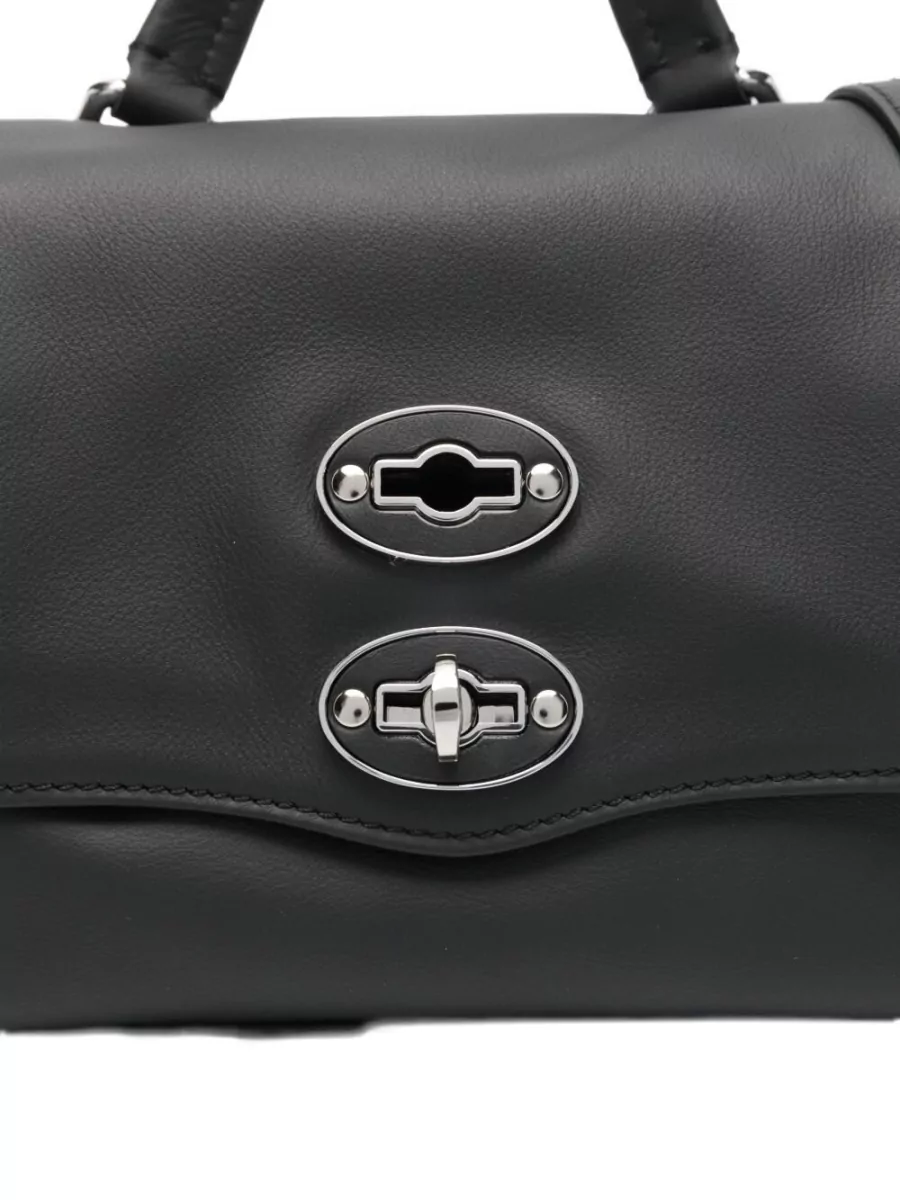 Zanellato Leather Studded Cross-Body Bag
