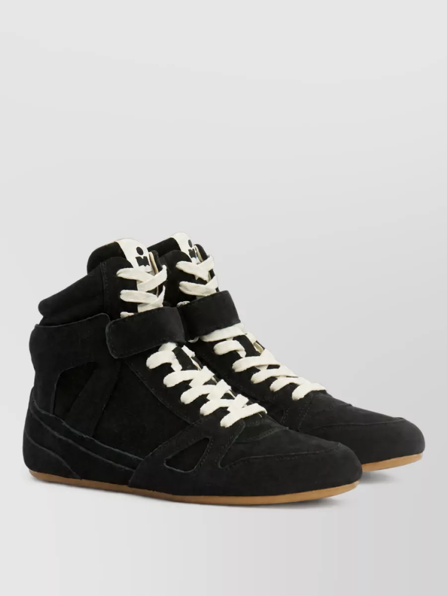 Isabel Marant suede leather high sneakers