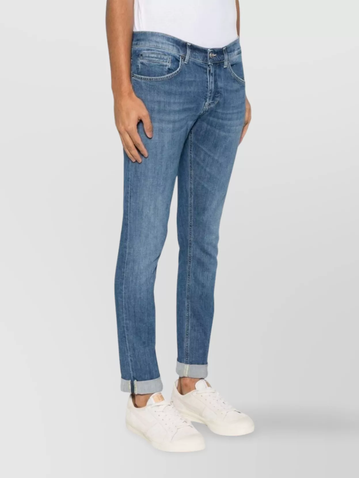 Dondup George Jeans Trousers Rolled Cuffs