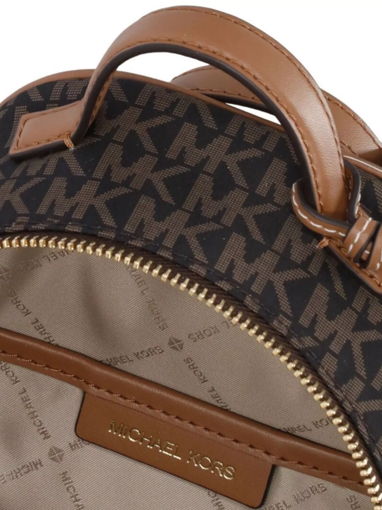 Michael Michael Kors Monogram Pattern Women's Backpack And Pockets