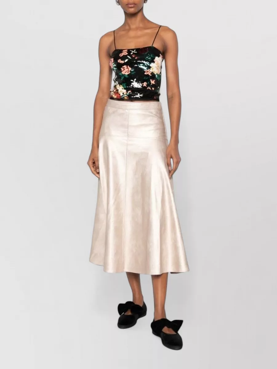 Forte Forte Sequined Floral-Print Bralette Top