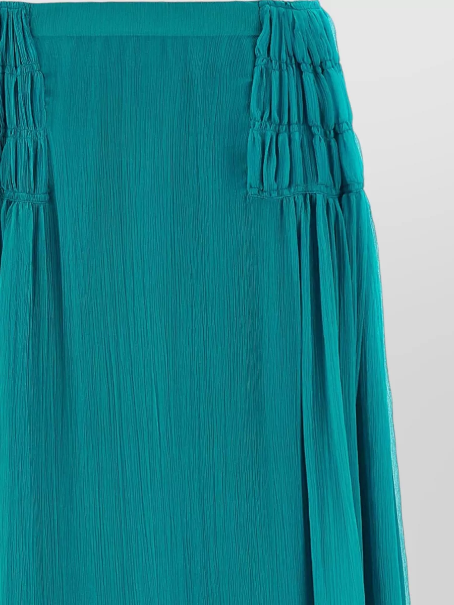 Dries Van Noten Silk Quilted Maxi Skirt