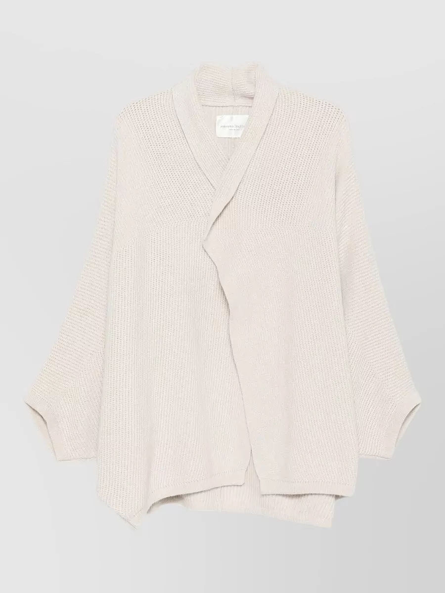 Roberto Collina Wool shawl collar batwing sleeve cardigan