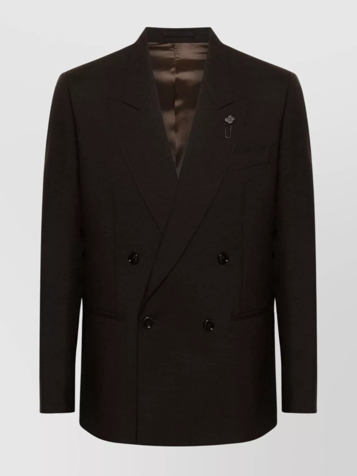 Lardini Man Jacket Attitude Drop 7 Regular In Brown