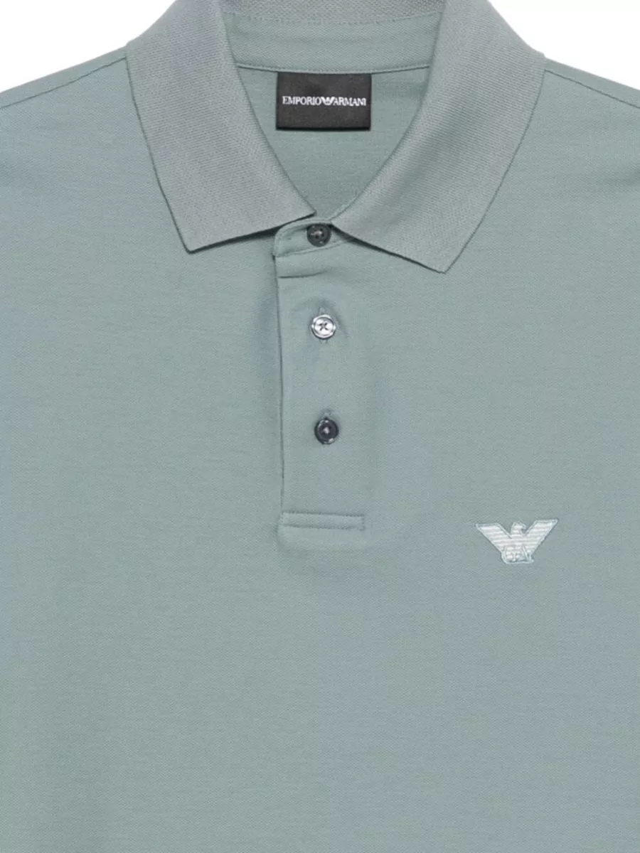 Emporio Armani Cotton Polo Shirt Short Sleeve Design