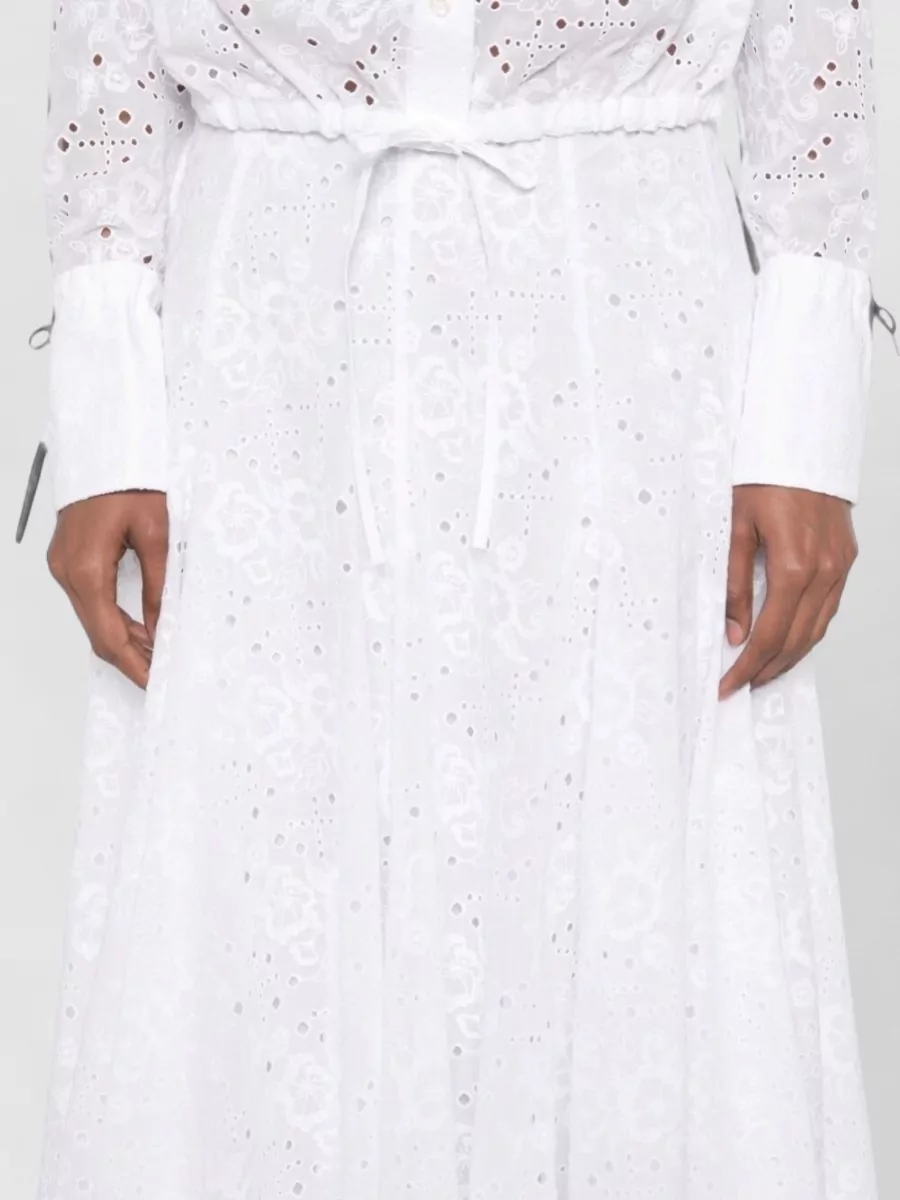 Tory Burch Embroidered Cotton Flared Skirt