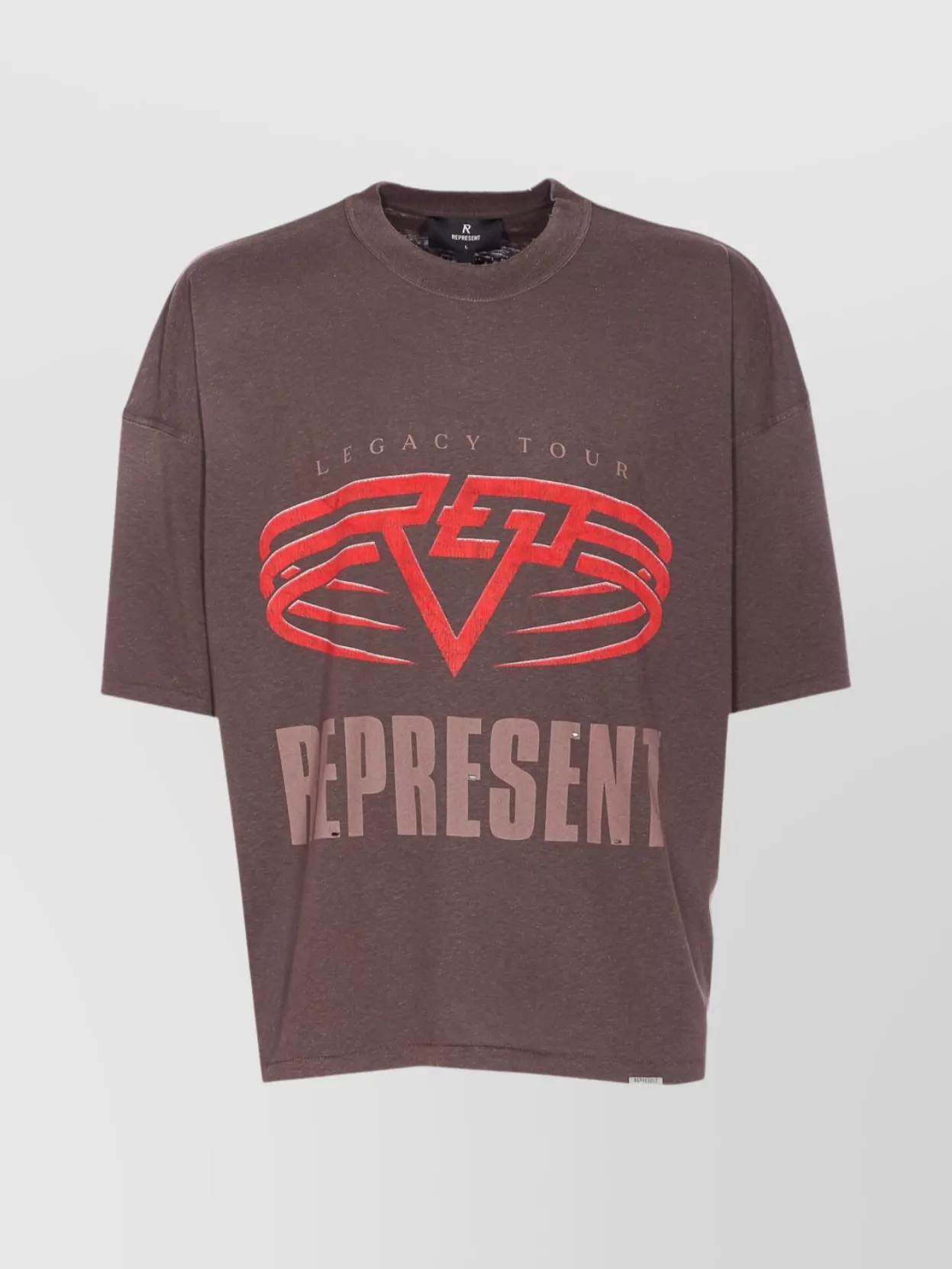 Represent Graphic Print Oversized Crew Neck T-Shirt
