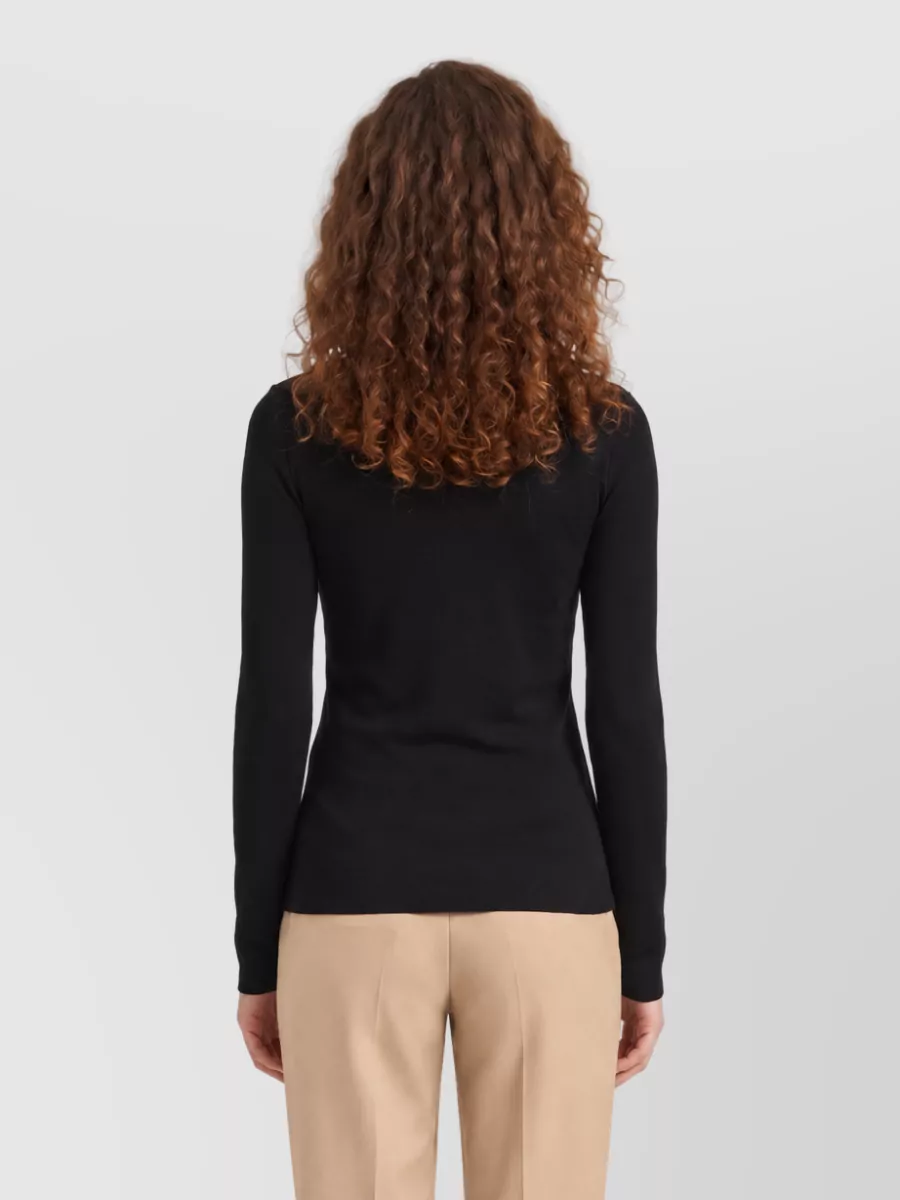 Gucci High-Neck Long-Sleeve Stretch Jersey Top