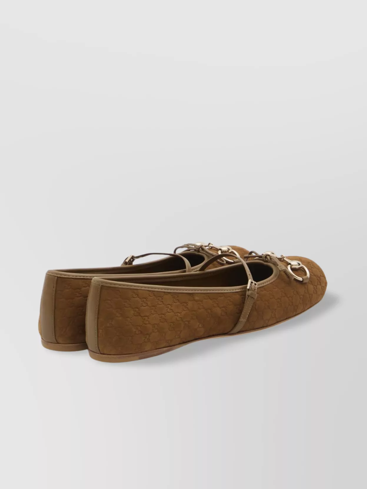 Gucci Horsebit Suede Ballet Flats