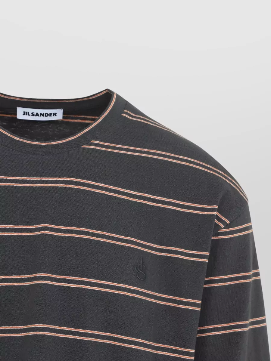 Jil Sander Striped Cotton Long-Sleeve T-Shirt