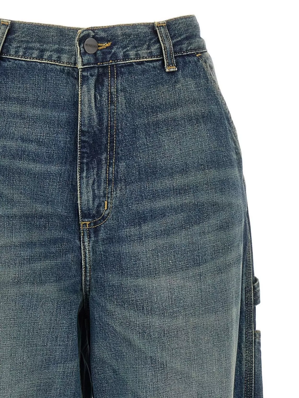Carhartt Wip Wide Leg Single Knee Denim Trousers