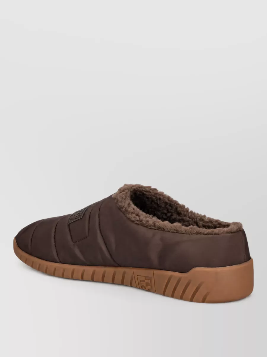 Napapijri quilted faux fur slippers