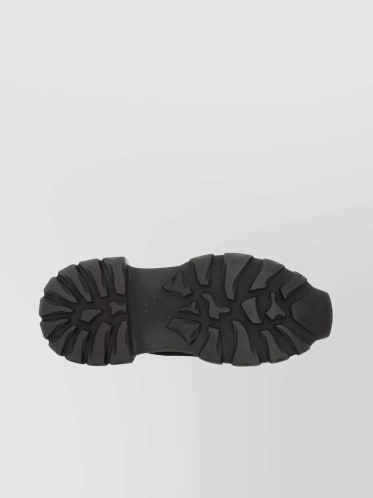 Rick Owens Chunky Sole Ankle Length Leather Boots