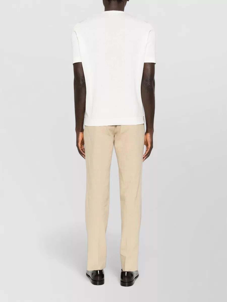 Lardini Knit T Shirt Short Sleeves Ribbed Trims