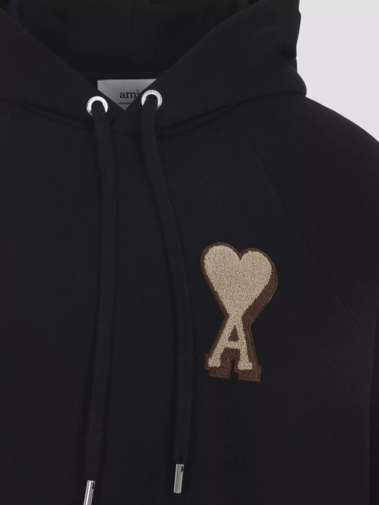 Ami Paris Hoodie Sweatshirt With Drawstring And Pocket