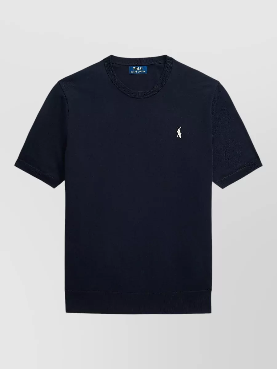 Polo Ralph Lauren Ribbed Hem Cotton Short-Sleeve T-Shirt