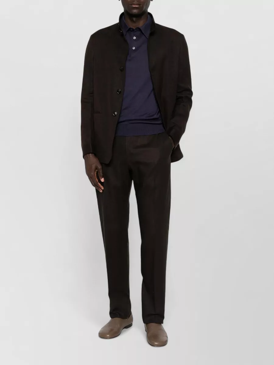 Zegna Cotton Regular-Fit Short-Sleeve Polo Shirt