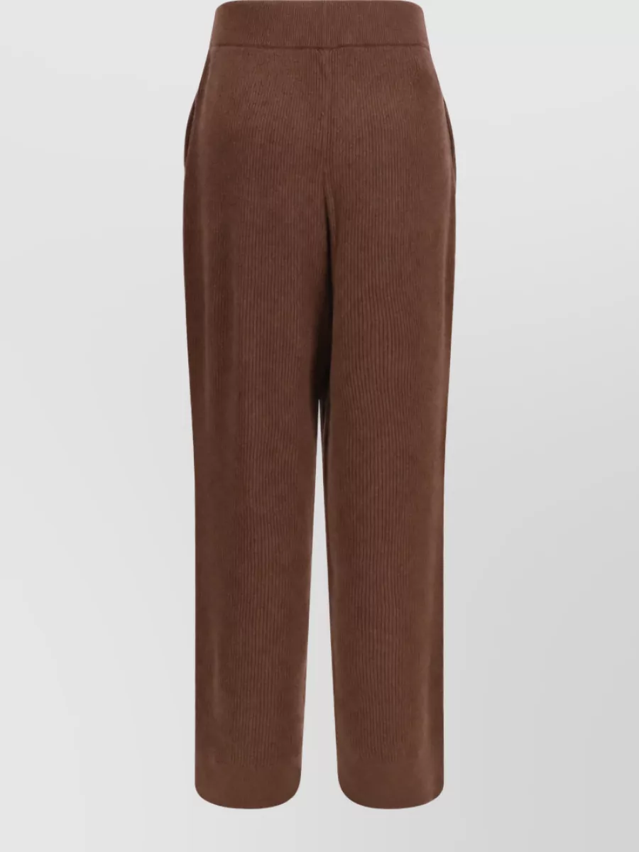 Brunello Cucinelli Cashmere-Blend Wide-Leg Pants