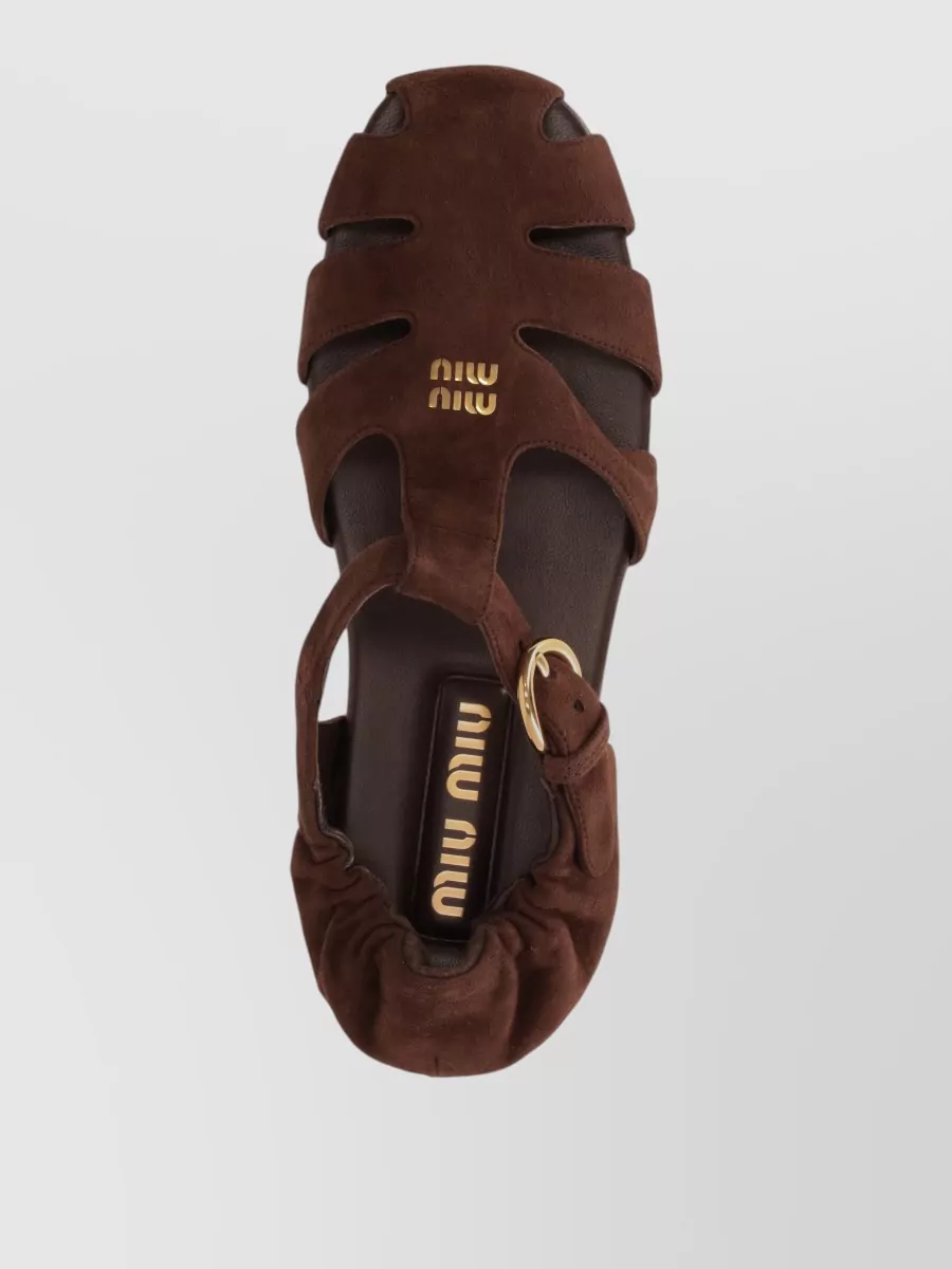 Miu Miu Leather Sandals