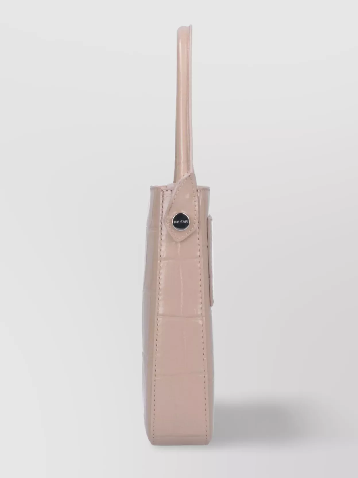 By Far Rectangular Crocodile Top Handle Adjustable Strap