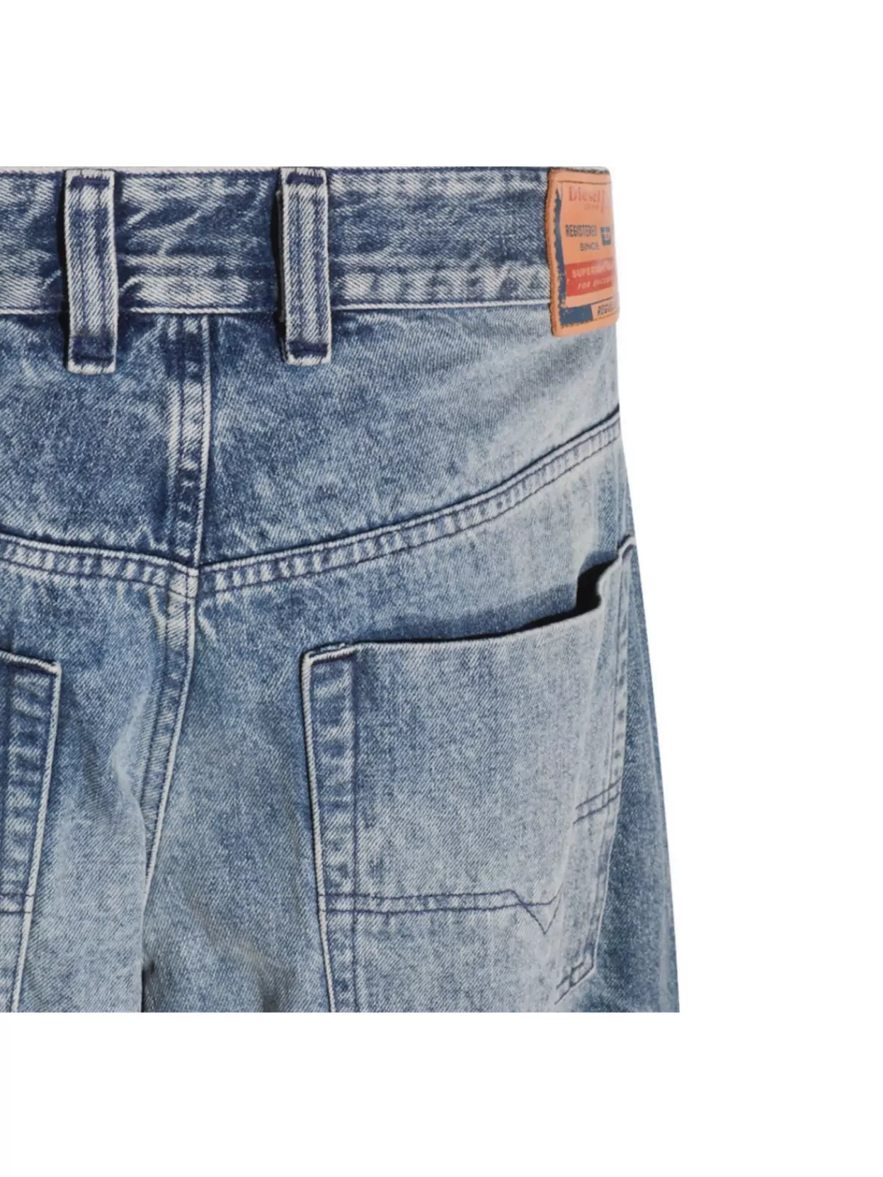Diesel Straight Five-Pocket Trousers Featuring Belt Loops