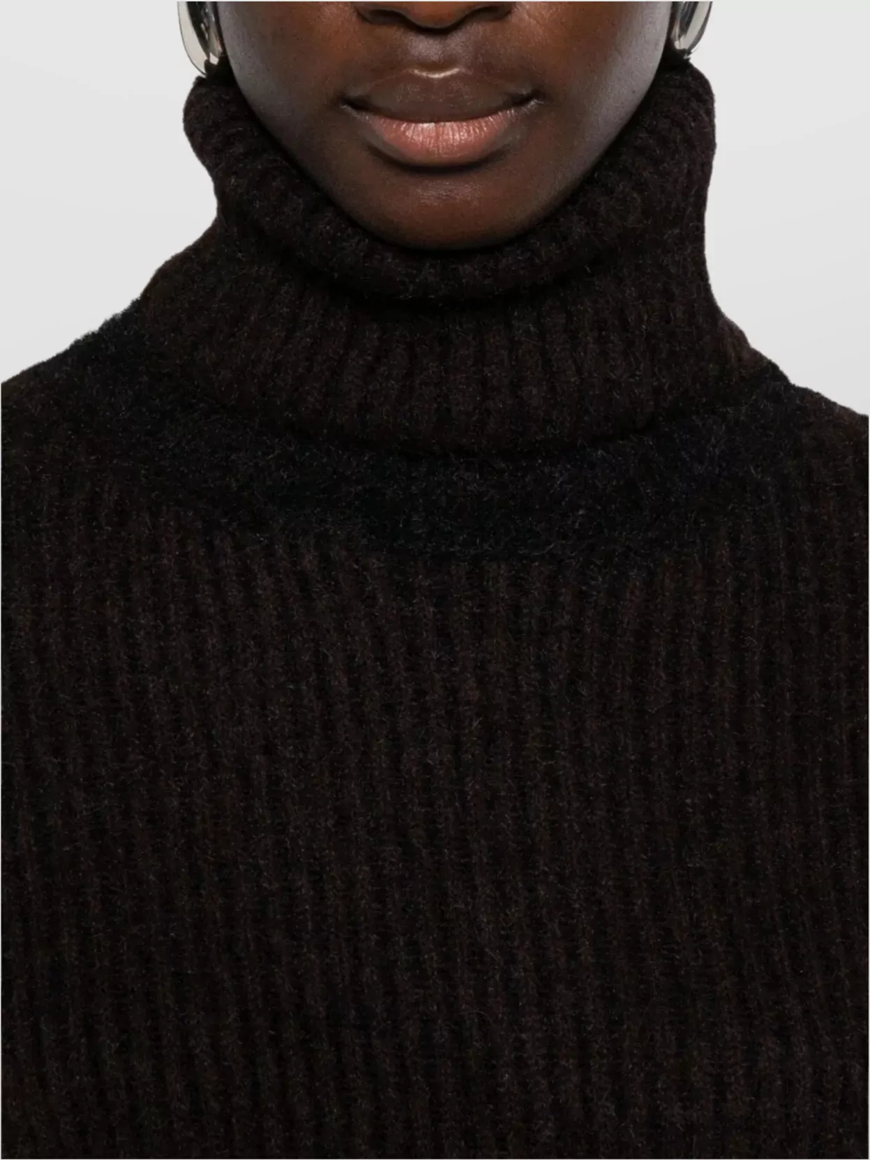 Uma Wang Cozy Turtleneck Knit Top With Long Sleeves