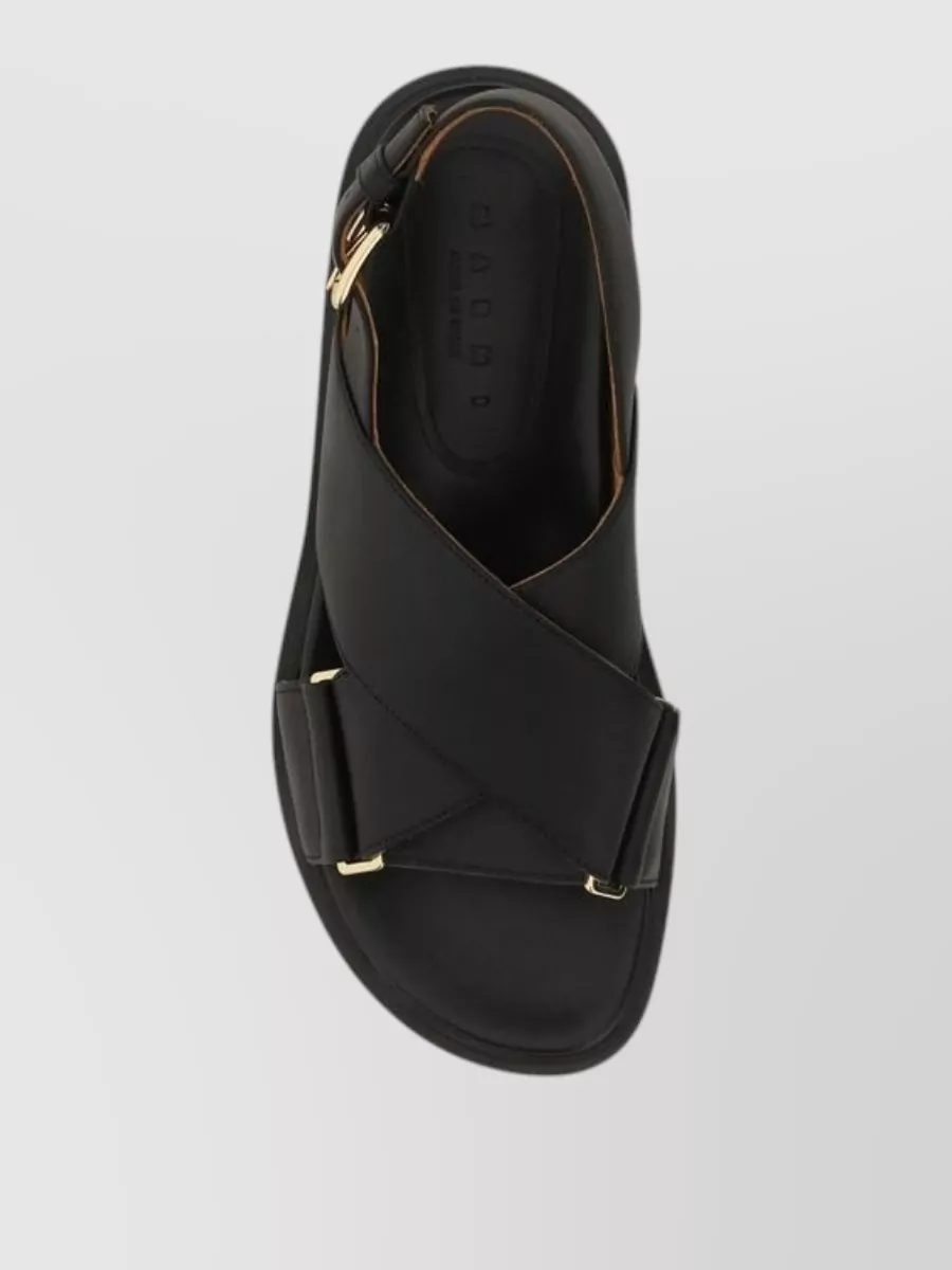 Marni Leather Fussbett Sandals