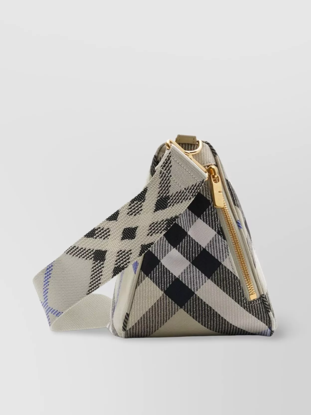 Burberry Checkered Pattern Crossbody Bags With Adjustable Strap