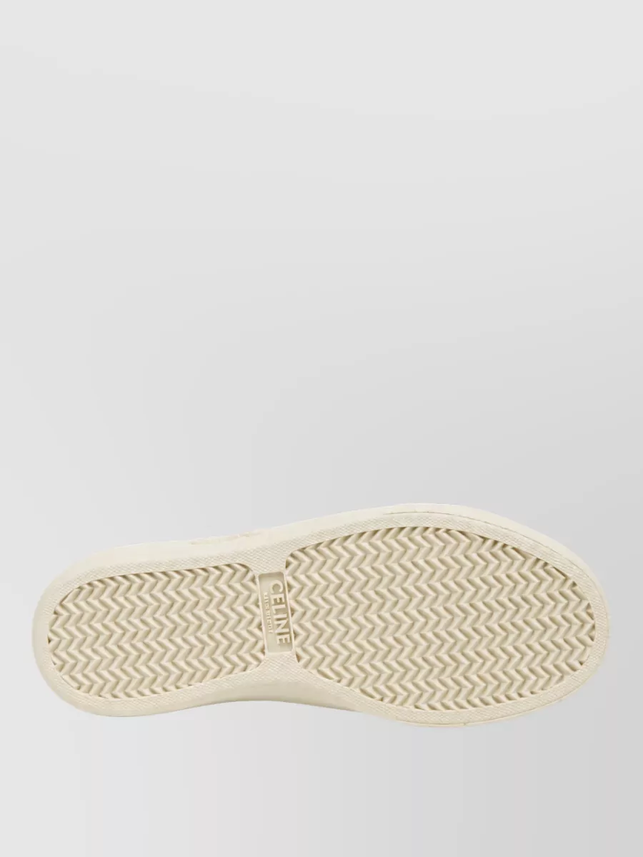Celine Cotton Lace-Up Sneakers